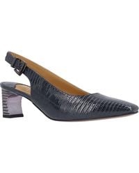 J. Reneé - Hadyn Lizard Embossed Slingback Pump - Lyst