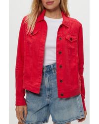 Michael Stars - Linen Denim Jacket - Lyst