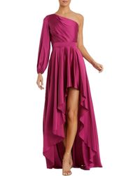 Mac Duggal - High Low One Shoulder Flowy Gown - Lyst