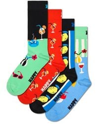 Happy Socks - Fancy Dinner Assorted 4-Pack Crew Socks Gift Box Set - Lyst