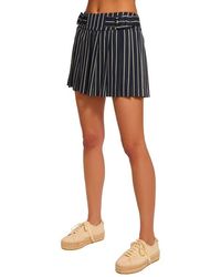 Ramy Brook - Samie Stripe Pleated Miniskirt - Lyst