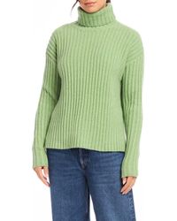Fifteen Twenty - Claudia Rib Turtleneck Sweater - Lyst