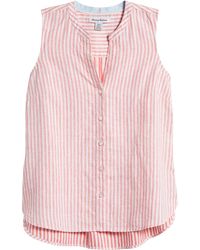 Tommy Bahama - Ocean Surf Stripe Sleeveless Linen Button-up Shirt - Lyst