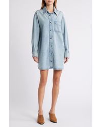 FRAME - The Denim Organic Cotton Blend Shirt Dress - Lyst