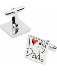 Link Up - I Heart My Dad Cufflinks With Enamel Accent - Lyst