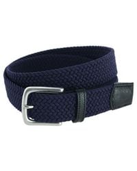 Trafalgar - Riverside Solid Stretch Weave Belt - Lyst