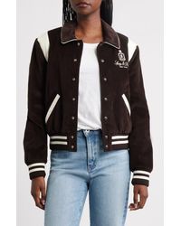 Sporty & Rich - Vendome Corduroy Varsity Jacket - Lyst