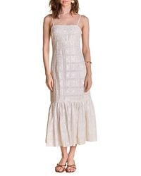 Endless Rose - Embroidered Sequin Sleeveless Ruffle Hem Maxi Dress - Lyst