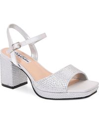 Lady Couture - Rhinestone Platform Sandal - Lyst