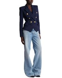 Balmain - Fitted Wool 6-Button Jacket - Lyst