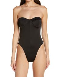 Norma Kamali - Corset Strapless One-piece Swimsuit - Lyst