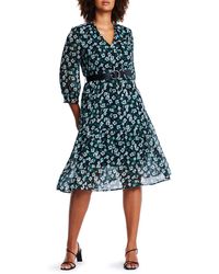 Estelle - Evergreen Garden Long Sleeve Dress - Lyst
