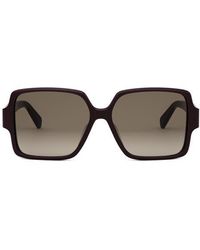 Celine - Triomphe 60Mm Square Sunglasses - Lyst