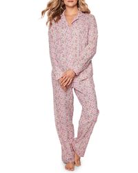 Petite Plume - Fleurs De Rose Cotton Pajamas - Lyst