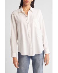 Rails - Charli Seashell Linen Blend Button-up Shirt - Lyst