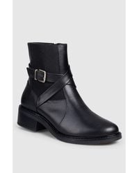 Manuela - Lua Side Zip Bootie - Lyst