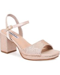 Lady Couture - Rhinestone Platform Sandal - Lyst