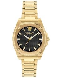 Versace - Greca Pulse Goldtone Bracelet Watch, 36Mm - Lyst