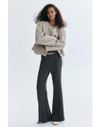 H&M - Flared Fine-Knit Trousers - Lyst