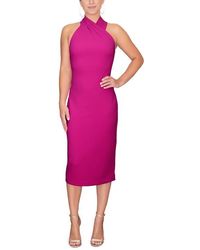 Rachel Roy - Harland Crossover Halter Midi Dress - Lyst
