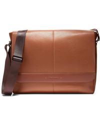 Cole Haan - Triboro Leather Messenger Bag - Lyst