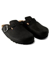 Mango - Leather Clog - Lyst