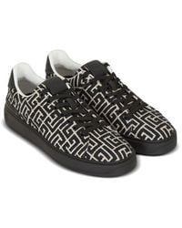 Balmain - B Court Monogram Jacquard Low Top Sneaker - Lyst