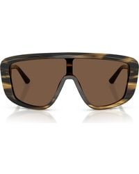 Dolce & Gabbana - 128Mm Rectangular Shield Sunglasses - Lyst