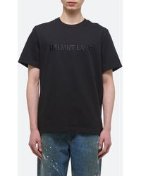 Helmut Lang - Tonal Embroidered Logo T-shirt - Lyst
