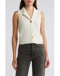 Madewell - Mixed Button Rib Polo Tank - Lyst