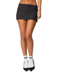 Edikted - Tiffany Pinstripe Mini Skort - Lyst