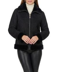 Gorski - Merino Genuine Shearling Zip Jacket - Lyst