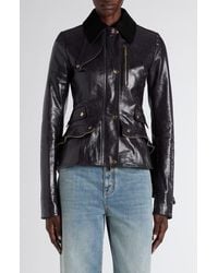 McQueen - Kickback Leather Jacket - Lyst