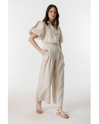 Lanhtropy - Culotte Linen Pants - Lyst