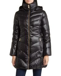 Via Spiga - Quilted Puffer Jacket With Removable Hood - Lyst