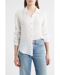 Bella Dahl - Clean Front Linen & Cotton Button-Up Shirt - Lyst