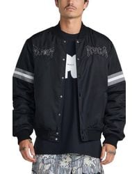RVCA - X Tapout Satin Bomber Jacket - Lyst