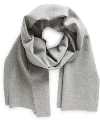 Vince - Double Face Wool & Cashmere Fringe Scarf - Lyst