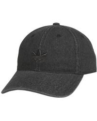 adidas - Trefoil Embroidered Denim Baseball Cap - Lyst