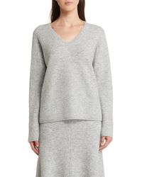 Nordstrom - Wool & Cashmere Blend Long Sleeve Sweater - Lyst
