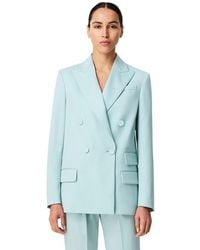 Another Tomorrow - Relaxed Double Breasted Jacket - Lyst