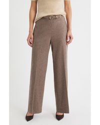 Tahari - The Brianne Belted Straight Leg Pants - Lyst