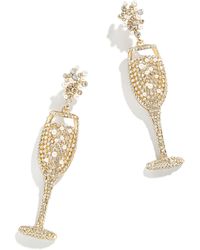 BaubleBar - Champagne Glass Crystal Drop Earrings - Lyst