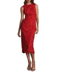 Mint Velvet - Lace Shift Midi Dress - Lyst