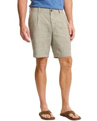 Tommy Bahama - Isla Sands Pleated Stripe Linen Blend Shorts - Lyst