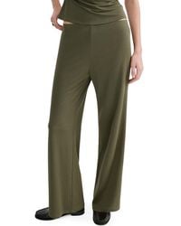 Mango - Pull-On Straight Leg Pants - Lyst
