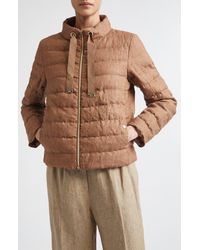 Herno - New Linen Quilted Down Jacket - Lyst