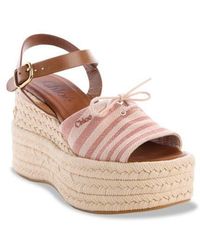 Chloé - Isla Espadrille Platform Wedge Sandal - Lyst