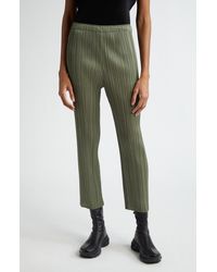 Pleats Please Issey Miyake - Monthly Colors January Pleated Crop Pants - Lyst