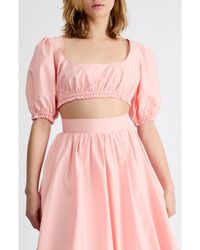 Extro & Vert - Tessa Scoop Neck Crop Top - Lyst